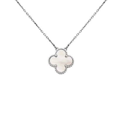 COLOURFUL SINGLE CLOVER NECKLACE