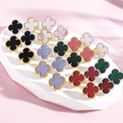 COLOURFUL CLOVER EARRINGS