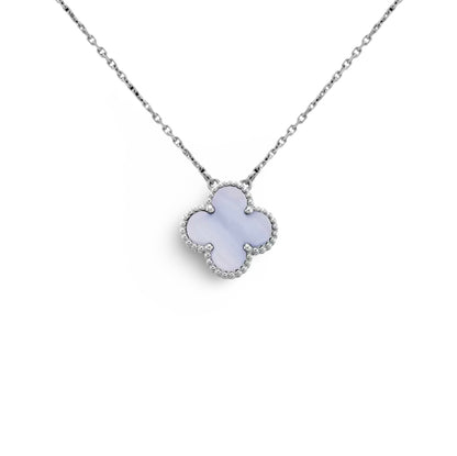 COLOURFUL SINGLE CLOVER NECKLACE