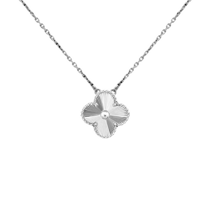 METALLIC SINGLE CLOVER NECKLACE