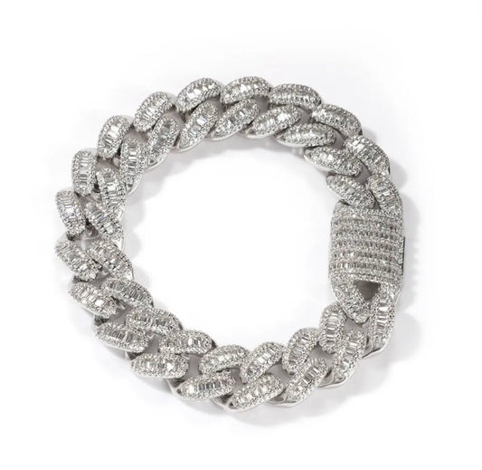 15MM CUBAN BAGUETTE BRACELET