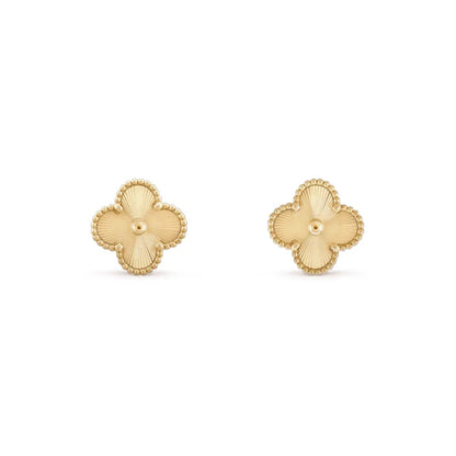 GOLD PLATED-COLOURFUL CLOVER EARRINGS