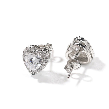 CRYSTAL HEART EARRINGS