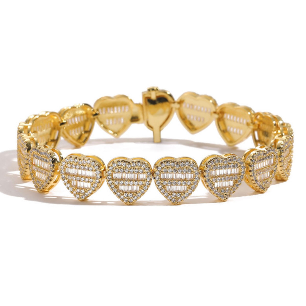 BAGUETTE HEART BRACELET