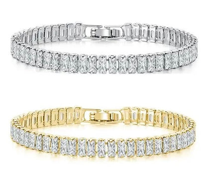 MINI BAGUETTE TENNIS BRACELET