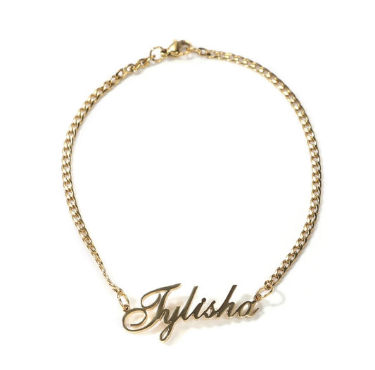 CUSTOM CURSIVE ANKLET/BRACELET