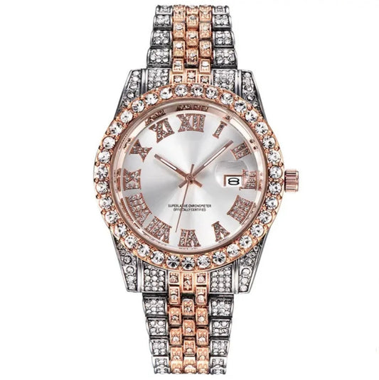 ROSEGOLD ICY WATCH