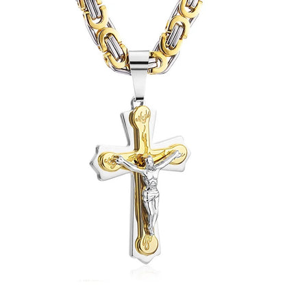 STAINLESS CRUCIFIX CHAIN