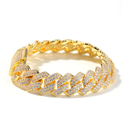 13MM CUBAN LINK ANKLET/BRACELET