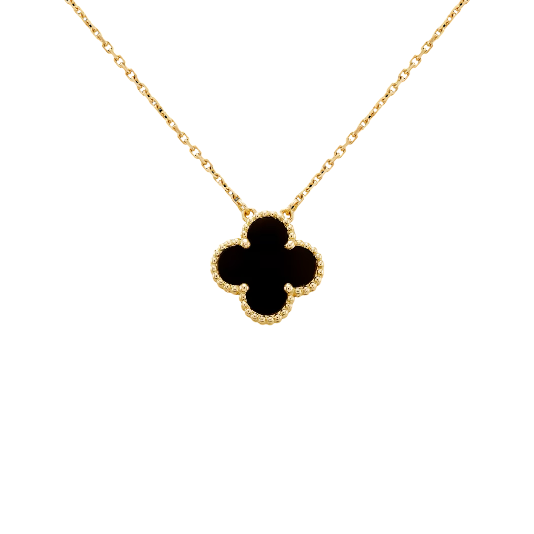 COLOURFUL SINGLE CLOVER NECKLACE