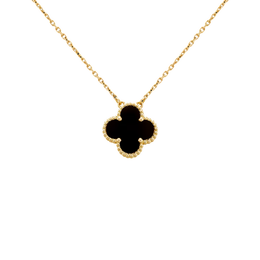 COLOURFUL SINGLE CLOVER NECKLACE