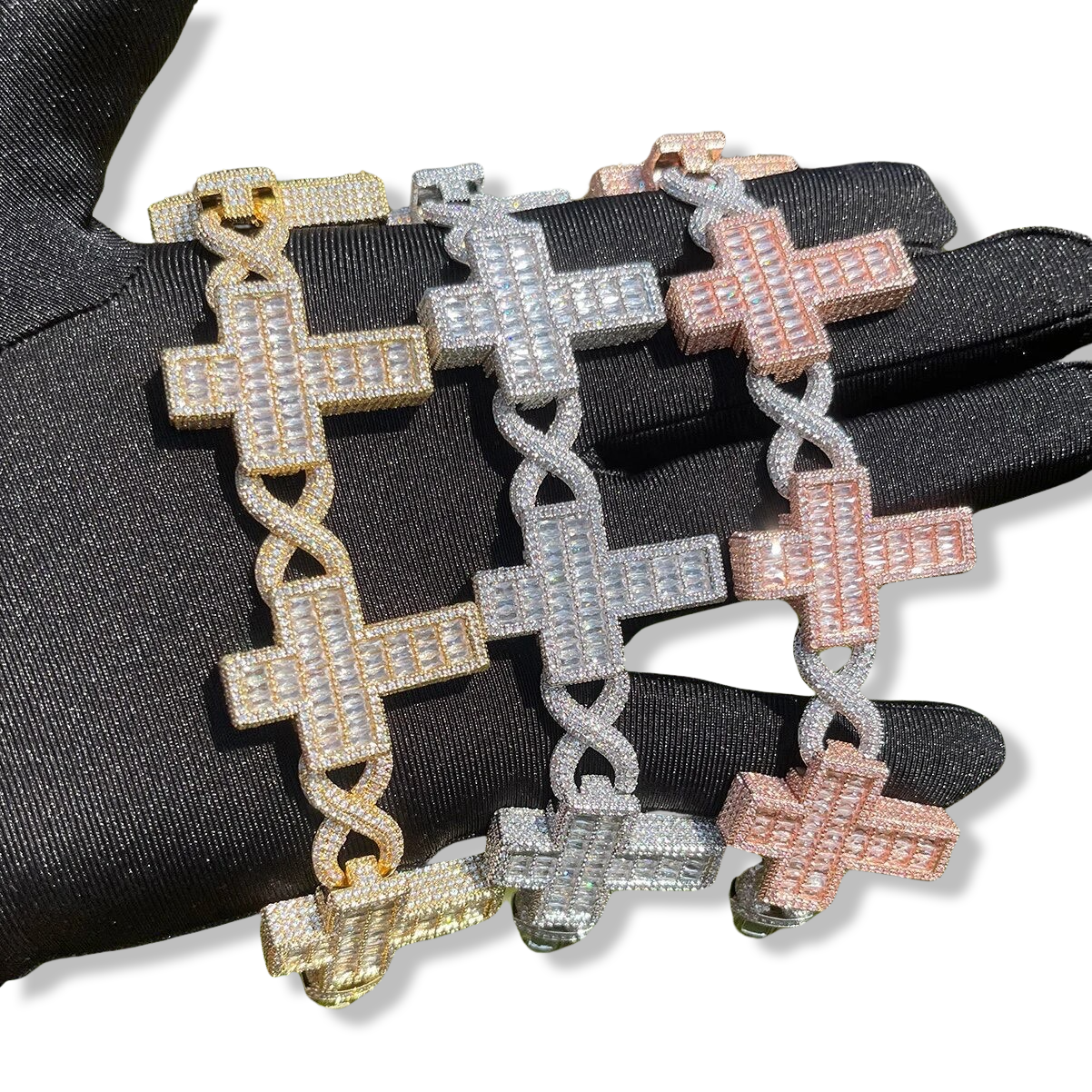 CROSS CUBAN BRACELET/CHAIN