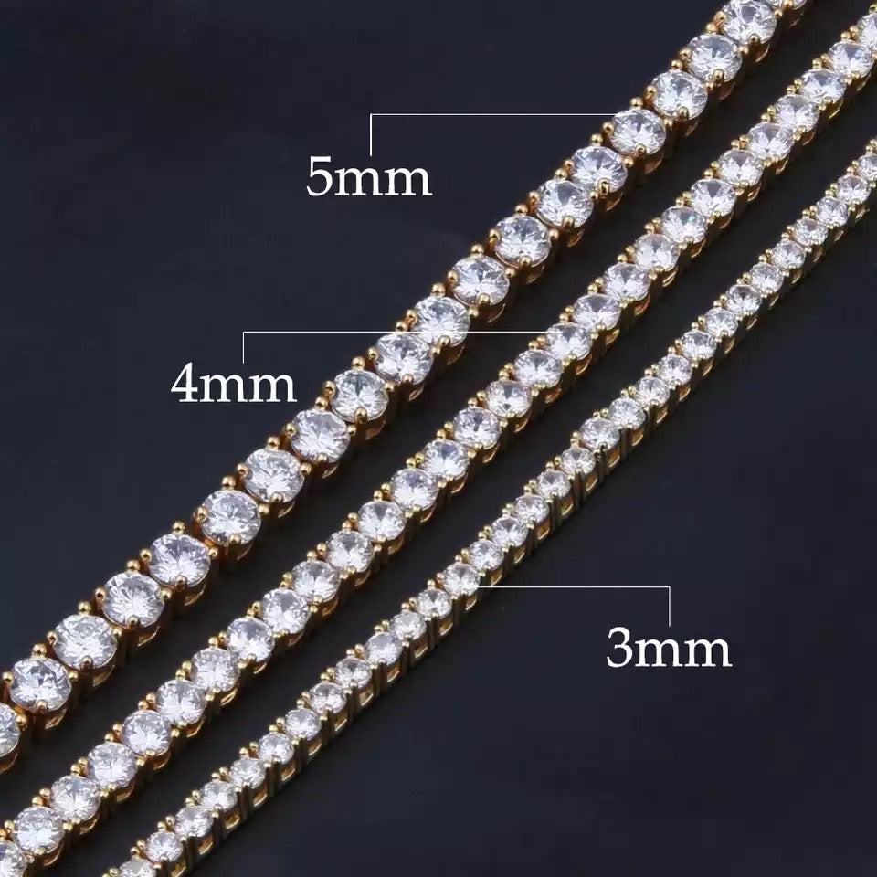 5MM ICY TENNIS BRACELET/ANKLET