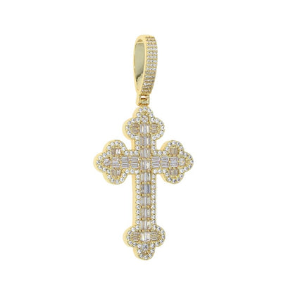 BAGUETTE CROSS PENDANT