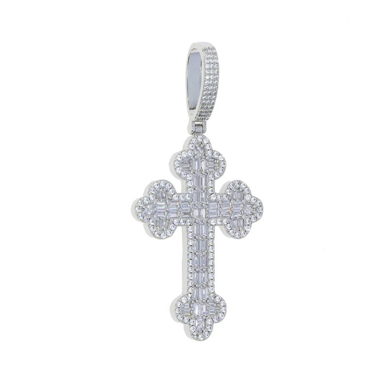 BAGUETTE CROSS PENDANT