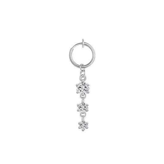 3 DIAMOND BELLY RING - officialdripdoll