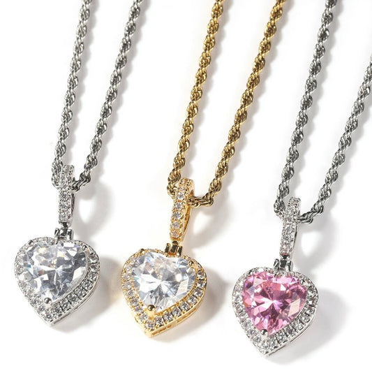 LOVE HEART NECKLACE - officialdripdoll