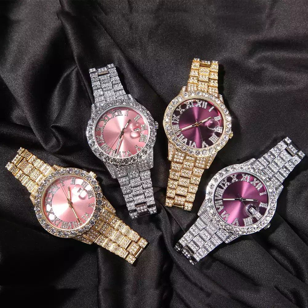 ICY COLOURFUL FACE WATCH - officialdripdoll