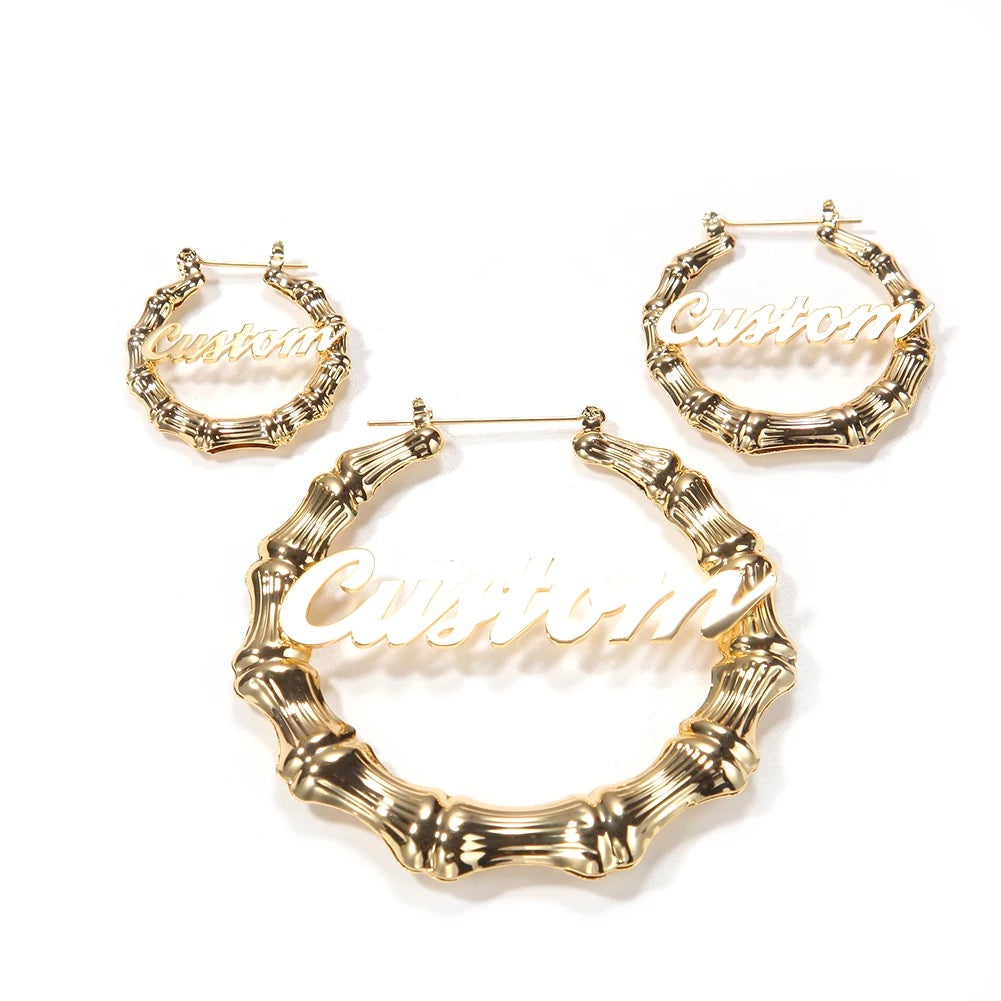 VINTAGE CUSTOM HOOP EARRINGS - officialdripdoll