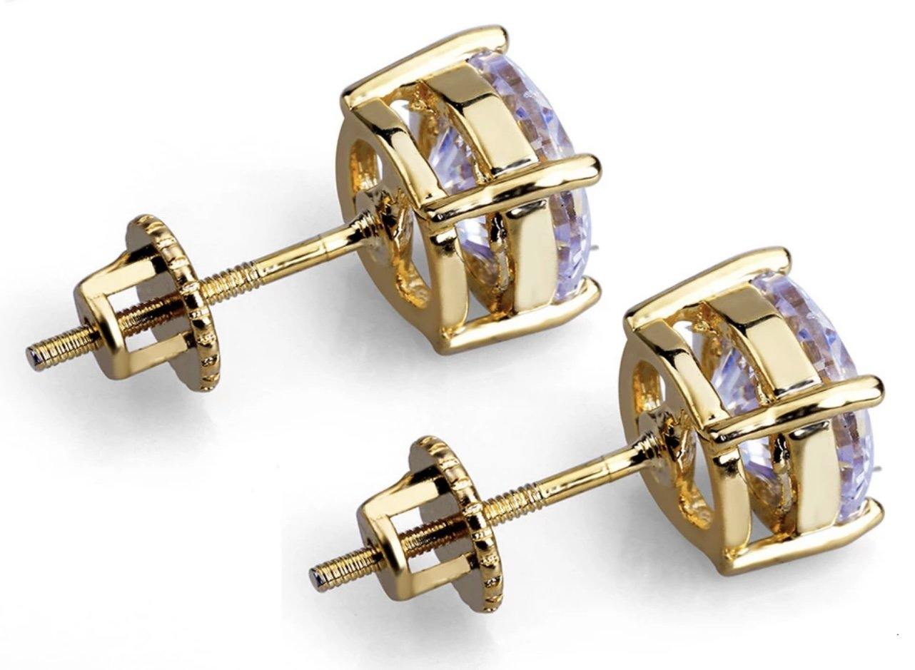 DIAMOND STUD EARRINGS - officialdripdoll