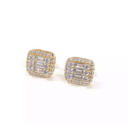 ICED OUT BAGUETTE EARRINGS - officialdripdoll