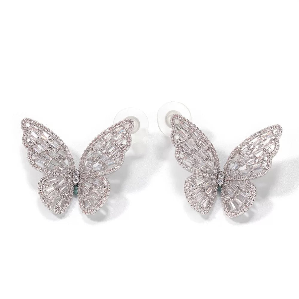 ICY BUTTERFLY EARRINGS - officialdripdoll