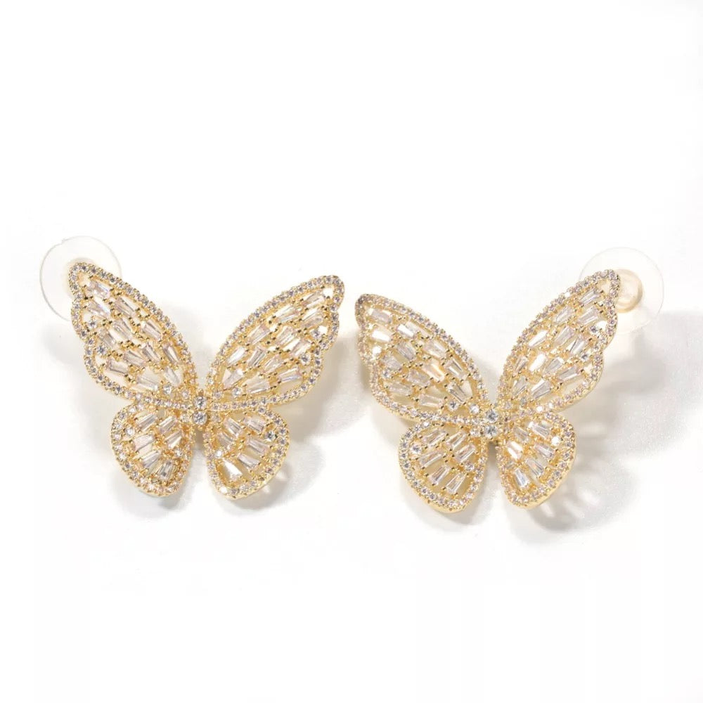 ICY BUTTERFLY EARRINGS - officialdripdoll